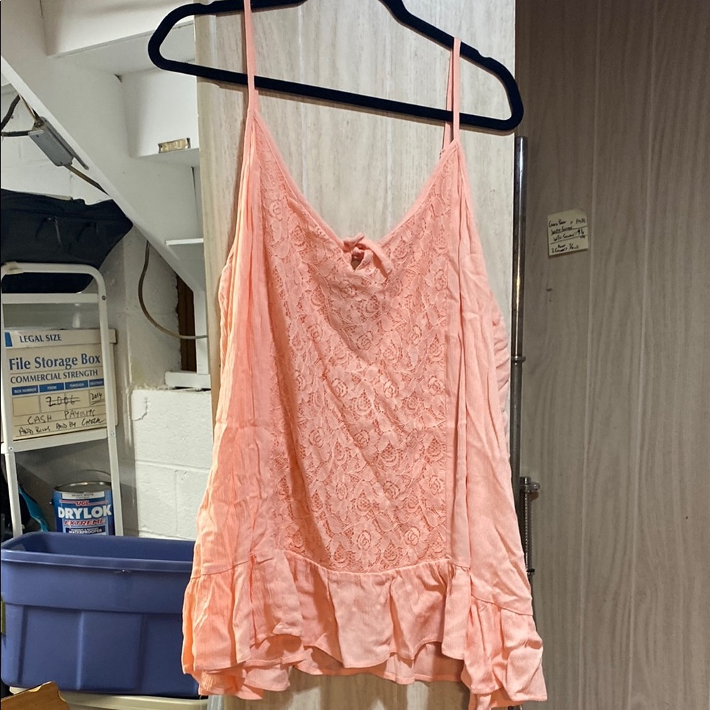 Pink Lace Women's Top